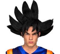 Dragon Ball Z perruque Son-Goku accessoires de carnaval noir