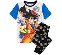 Dragon Ball Z Super Pyjamas garçons Goku Anime Noir t-Shirt Pantalon PJS 7-8 Ans