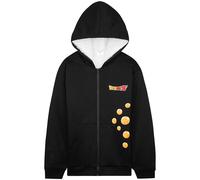 Dragon Ball Z Sweat à Capuche Enfant Garçon et Ado 9-16 Ans, Sweat Zippé Comfy Polaire Cosy Hiver Hoodie, Cadeau Manga Fans (15-16 Ans, Noir Dragon Ball)