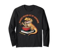 Dragon Barbu a mangé Mes devoirs lézard pour étudiant Manche Longue