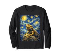 Dragon Barbu de Van Gogh inspiré de la Nuit étoilée Manche Longue