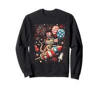 Dragon barbu patriotique du 4 juillet Sweatshirt