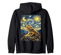 Dragon Barbu Van Gogh Animal Magique inspiré de la Nuit étoilée Sweat à Capuche