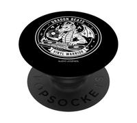 Dragon Beats Vinyl Warrior DJ, producteur de Musique, Gym Graphic PopSockets PopGrip Adhésif