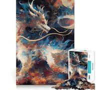 Dragon Blanc dans Les Nuages cosmiques Puzzle de 1000 pièces Jeu de création et de développement Personnel Emboîtement Aucune pièce détachée Activité de Partage et de complicité avec Les Proches