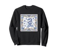 Dragon Bleu de Chine Symbole de Puissance et de Chance Sweatshirt