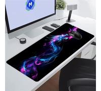 Dragon Bleu Violet Tapis de Souris XXL 1200x600x2 mm Grand Tapis de Souris Gaming, Base en Caoutchouc antidérapante,Extended Clavier Mousepad pour Maison/Bureau/Gamer
