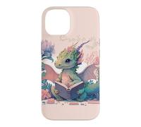 Dragon Book Worm Dragons and Books Happy Reading Book Dragon Coque pour iPhone 14