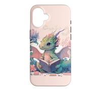 Dragon Book Worm Dragons and Books Happy Reading Book Dragon Coque pour iPhone 16