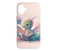 Dragon Book Worm Dragons and Books Happy Reading Book Dragon Coque pour iPhone 16 Plus