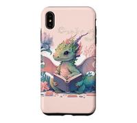 Dragon Book Worm Dragons and Books Happy Reading Book Dragon Coque pour iPhone XS Max