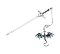 Dragon Bookmark for Adults, Collectible Dragon Page Marker, Intricate Decorative Design, Durable Metal Construction, for Bookshelf Reading Accessory, and Unique Literary gift, 44g 8.07x2.36x2.83 in