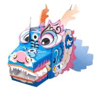Dragon Box Jeu de costumes pour adultes - Cardboard portable Dragon Toys | Cardboard 3ds Toy de bricolage, vêtements créatifs pour traditionnels portables, jouets de jeu pour dessins