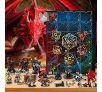 Dragon Calendrier de compte à rebours 2024 avec figurines de dragon, décoratifs, Noël 24 jours 2024
