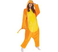 Dragon Capuche Jumpsuit Animal Costume Carnaval Célébration Nuit Aventure Feu Fun Pyjama Orange Jaune Capuche Une pièce Adulte Cosplay Dragon, Taille : 48 - 50 (M) Couleur : Orange