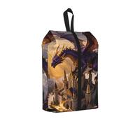 Dragon Castle Sky Sac à Chaussures de Voyage Étanche Organisateur de Chaussures pour Valise 3 en 1 Pochette de Rangement pour Gym Trainer