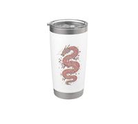 Dragon Cherry Blossom Style Tattoo Design Gobelet isotherme en acier inoxydable double paroi