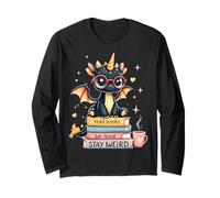 Dragon Chibi avec de Grandes Lunettes Rouges Manche Longue