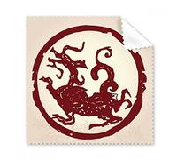 Dragon Chinois Animal Circle Portrait Lunettes Chiffon Chiffon de Nettoyage Cadeau Nettoyant pour écran de téléphone 5 pcs