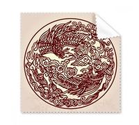 Dragon Chinois Animal Portrait Lunettes Chiffon Chiffon de Nettoyage Cadeau Nettoyant pour écran de téléphone 5 pcs