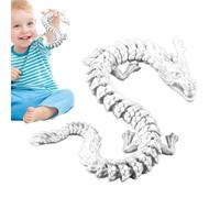 Dragon Chinois articulé, Jouet Flexible Dragon Chinois Simulation Pratique | Impression 3D Décorations de table, interaction Parent-enfant, pour bibliothèque, vitrine, Table de chevet