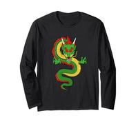 Dragon Chinois Culture Asiatique Zodiaque Manche Longue