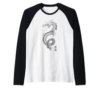 Dragon Chinois Zodiac Tribal Fantasy Art Créature Mythique Manche Raglan