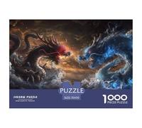 Dragon chinois1000 Pièces Puzzle FamilialFantasy Animauxs pour Adultes Jeu D'Intelligence Premium avec Défis Paysagedes QuatreSaisons 70x50cm/1000pcs
