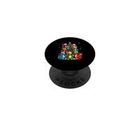 Dragon Christmas Tree Squad Chapeau de Père Noël Fantaisie Mythique Noël PopSockets PopGrip Adhésif