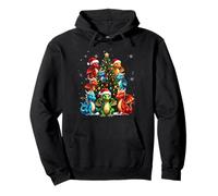 Dragon Christmas Tree Squad Chapeau de Père Noël Fantaisie Mythique Noël Sweat à Capuche