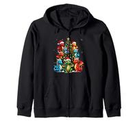 Dragon Christmas Tree Squad Chapeau de Père Noël Fantaisie Mythique Noël Sweat à Capuche