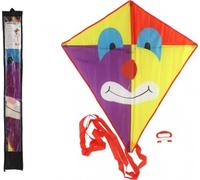 Dragon clown volant nylon 78x88cm dans sac tissu 11x90x2cm