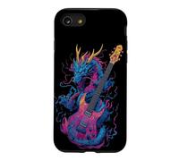 Dragon coloré avec Guitare Cool pour Un Look à Bascule Coque pour iPhone SE (2020) / 7/8