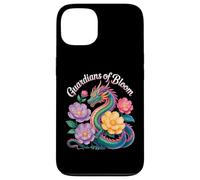 Dragon coloré Guardians of Bloom Fantasy Floral Design Coque pour iPhone 13
