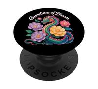 Dragon coloré Guardians of Bloom Fantasy Floral Design PopSockets PopGrip Adhésif