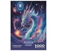 Dragon Cool Puzzle 1000 Pièces Animaux pour Adultes Jeu De Défi Familial Décoration Intérieure Jeux Éducatifs Cadeaux d'anniversaire pour Noël Tueur Ennuyeux 70x50cm/1000pcs