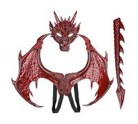 Dragon Costume - Dragon Wings | Ensemble de queue d'aile Dragons | RP Foam Wing Tails Face Couverture Costume, facile à porter, Accessoires de cosplay pour pour les événements d'Halloween, Noë