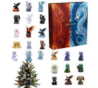 Dragon Countdown Calendar, Christmas Countdown Decor with Acrylic Dragon,