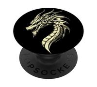 Dragon Créature Mythique J'aime Dragon Drôle de Dragon PopSockets PopGrip Adhésif