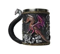 Dragon Cup - Tasse de créature mythique, boisson de camping Tankard | Drinkware Fantasy en résine, gobelet de dragon héroïque, tasse de café de thé gothique pour décoration de table médiévale, idée