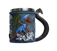 Dragon Cup - tasse de dragon médiéval 3d, gobelet doublé en acier inoxydable | Tasse à thé au café fantaisie, tasse de camping, décoration de maison, matériaux de fête à thème, boissons r