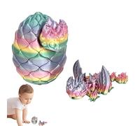 Dragon dans un œuf | Dragon à enrouler imprimé pour adultes, jouet de dragon mobile en , œuf de dragon volant avec dragon à l'intérieur pour anniversaire de vacances