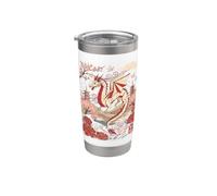 Dragon d'art origami japonais Gobelet isotherme en acier inoxydable double paroi