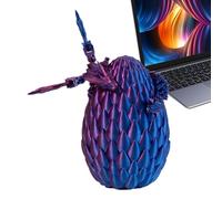 Dragon De Articulé Imprimé en 3D - PLA 4.13x5.91in Oeuf | Jouet De Rêve Et Œuf Ďe Dragon Đe Pâques, Cadeau pour Garçons, Filles Et | Figurine Fantastique Articulée Ét Anti-Stress Senso