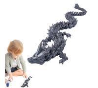Dragon de articulé, Jouet Dragon 3D Figurine en Fantastique détaillée | Jouet dragon articulé Créature mythique, décoration de bureau, figurine de collection, jouet F