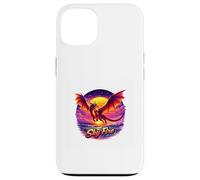 Dragon de feu Coucher de Soleil océan Fantasy Art Coque pour iPhone 13