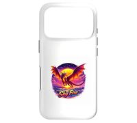 Dragon de feu Coucher de Soleil océan Fantasy Art Coque pour iPhone 17 Pro