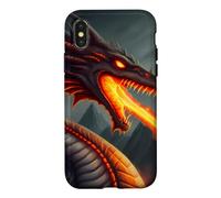 Dragon de feu cracheur de feu Terrifiant Coque pour iPhone X/XS