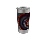 Dragon de feu cracheur de feu terrifiant Gobelet isotherme en acier inoxydable double paroi
