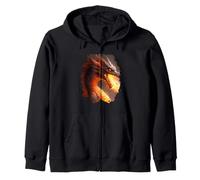 Dragon de feu créature Mystique Dragon de feu fantasme Sweat à Capuche